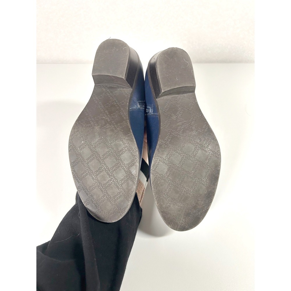Vionic Millie navy blue leather buckle heel ankle booties size 6.5 classic‎ - Picture 9 of 9
